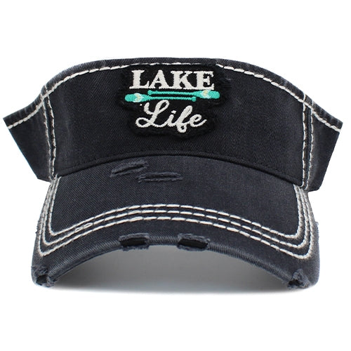 lake life black visor