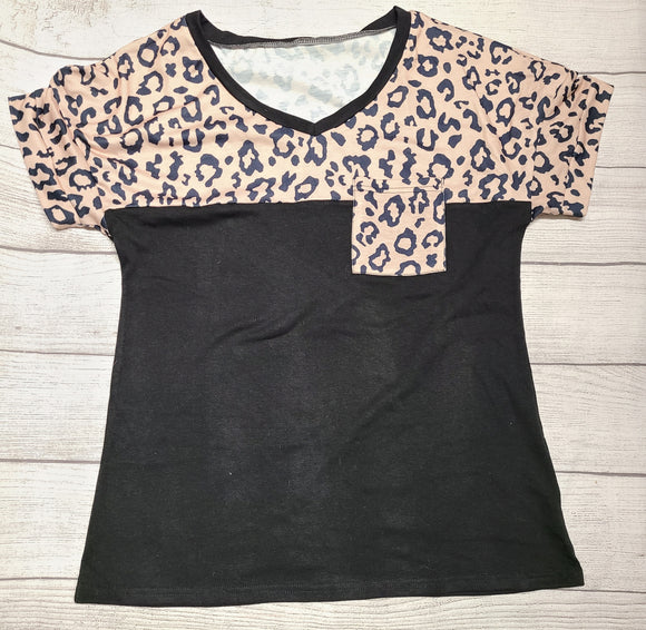 black cheetah shirt