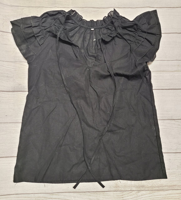 black short sleeve dress shirt