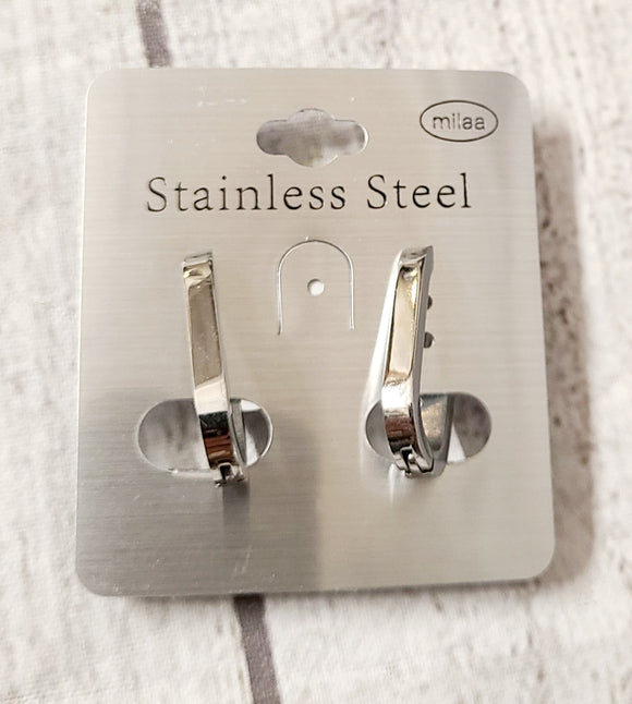 stainless steel bar earrings