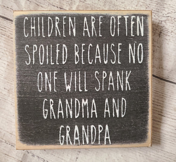 no one will spank grandma
