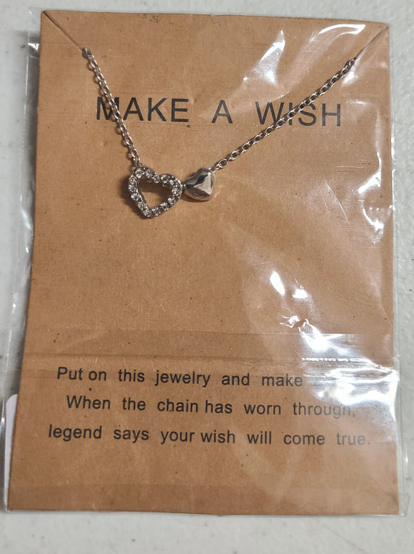 make a wish heart necklace