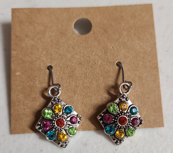colorful sparkle earring
