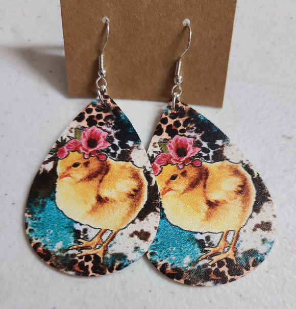 baby chick earring