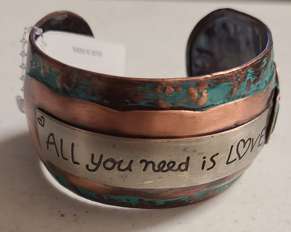 all you need is love pantina bracelet