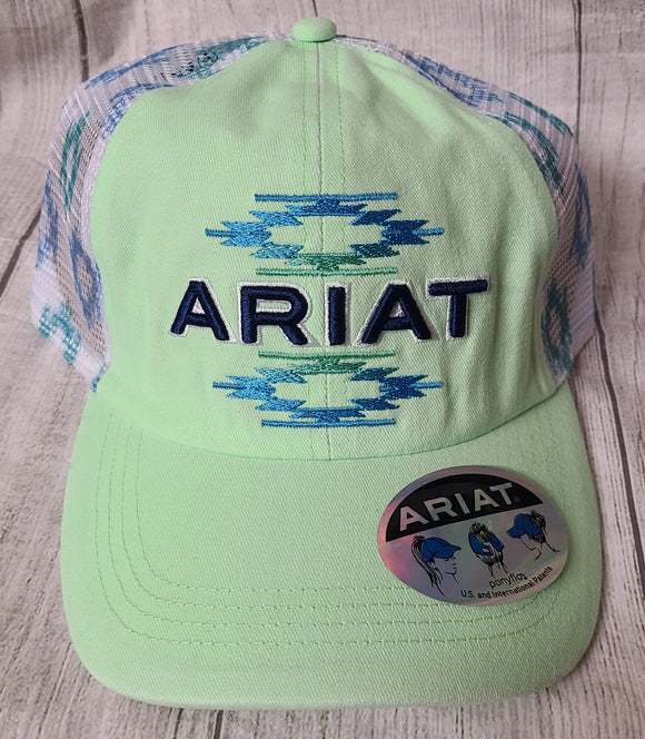 ariat neon colored ponytail hat a300085128