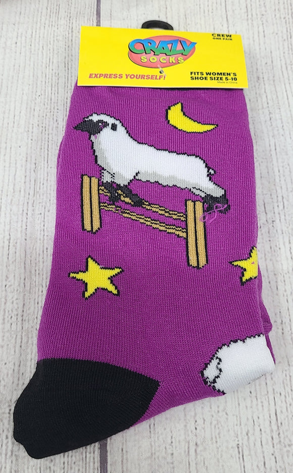 crazy socks- jumping sheep