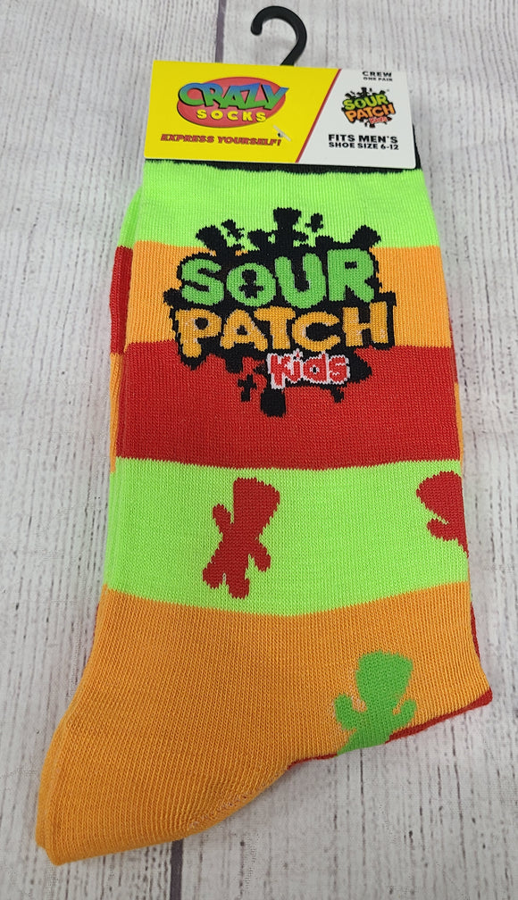 crazy socks- sour patch kids