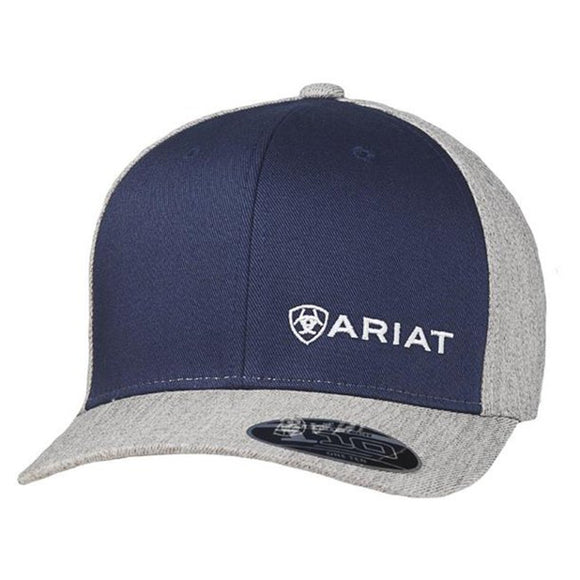 Ariat Men's Snap Back Flex Fit 110 Two Tone Navy Patch Cap Hats - A300014703