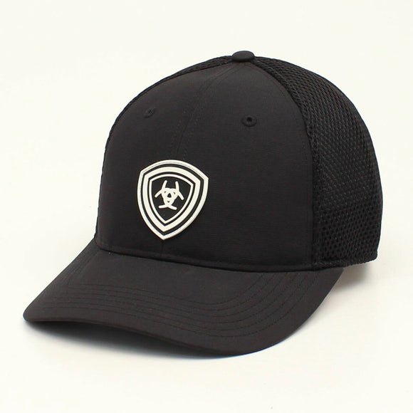 Ariat Velcro Shield Logo Black Patch Hats Cap -A300016601