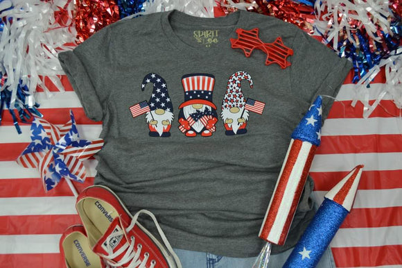 patriotic gnome short sleeve