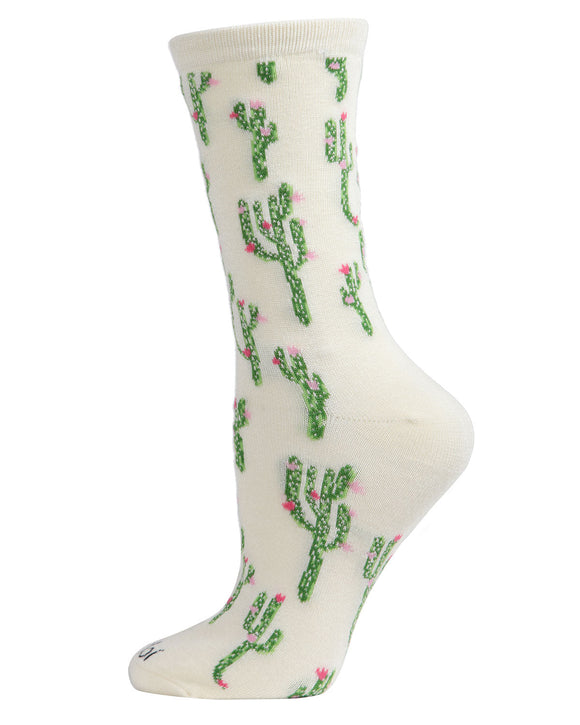 memoi bamboo Rayon socks- cactus