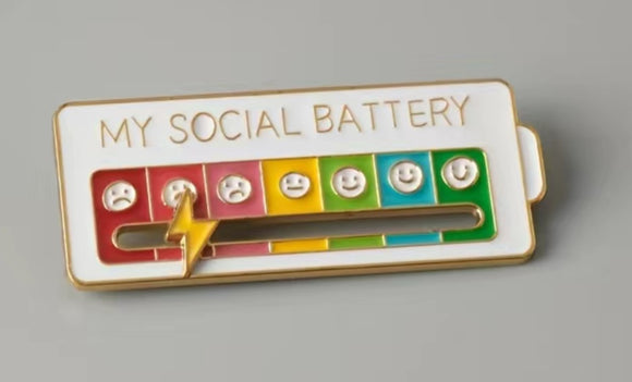my social battery pin