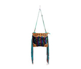 GALAXY FIRE FRINGED HAND-TOOLED BAG