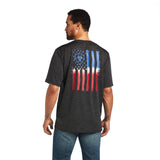 Ariat Men's Charger Vertical Flag Short Sleeve T-Shirt Tee - 10040632
