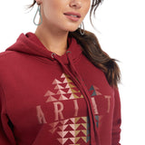 Ariat Women's Red Beartooth Logo Graphic Hoodie 10041633