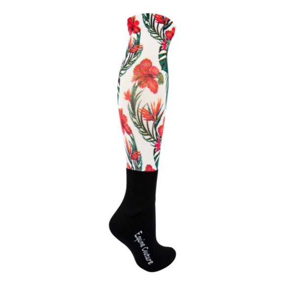 hawaiian -  EQUINE COUTURE PRINTED OVER-THE-CALF BOOT SOCKS- 49