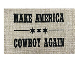 Make America Cowboy Again Welcome mat
