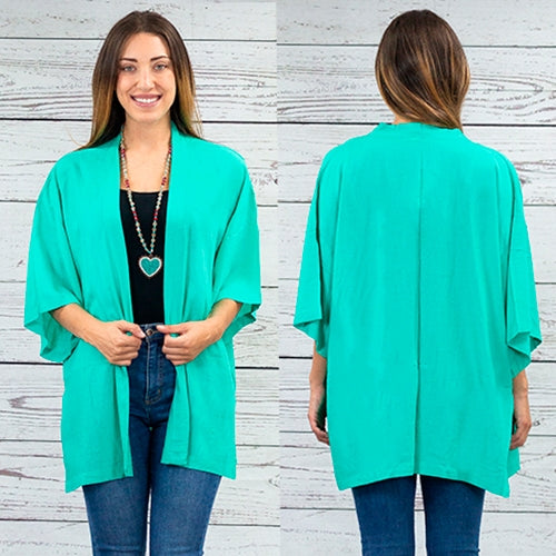 turquoise duster