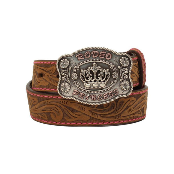 Angel Ranch Western Belt Girls Floral Lace Rodeo Princess D130002034