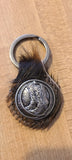 Montana West Real Leather Hair-On Cowhide Cowboy Boot Key Fob/Key Chain 1Pcs