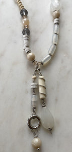 Cream tone bead necklace