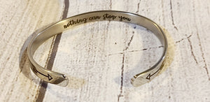 nothing can stop you bracelet