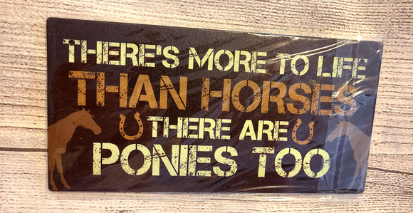 There’s more to life than horses