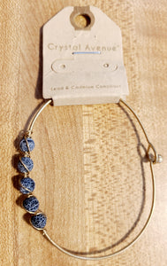 black stone clasp bracelet