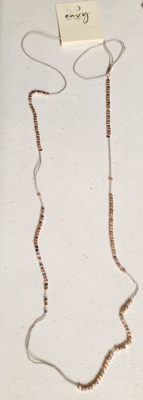 multi stone little bead necklace