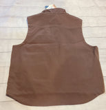 mens antique brown vest