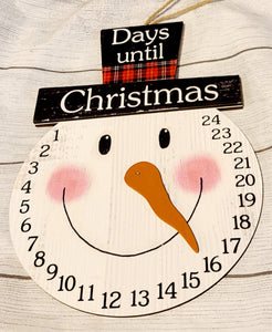 snowman days till christmas count down
