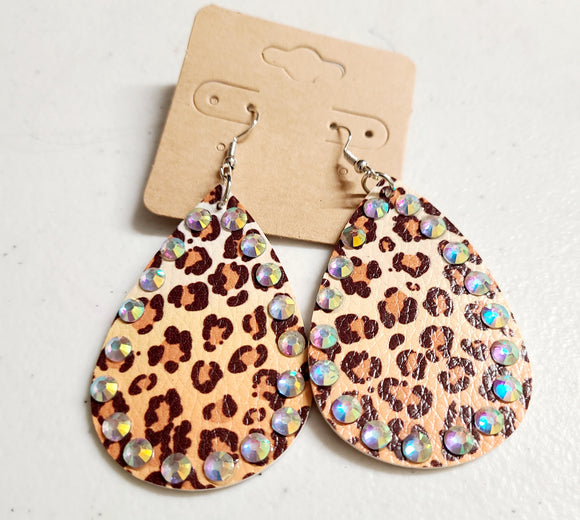 cheetah earrings