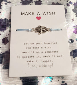 eye hand- make a wish bracelet