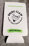 bridal party white claw coozie set