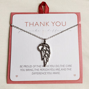 wing and heart necklace