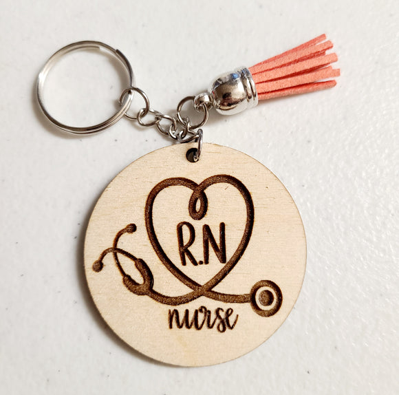 rn nurse keychain