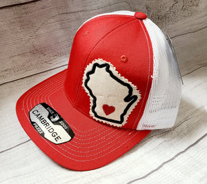 wisconsin patch ballcaps