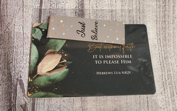 impossible scripture card and bookmark