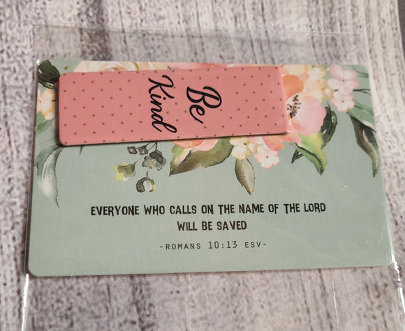 be kind scripture card and bookmark