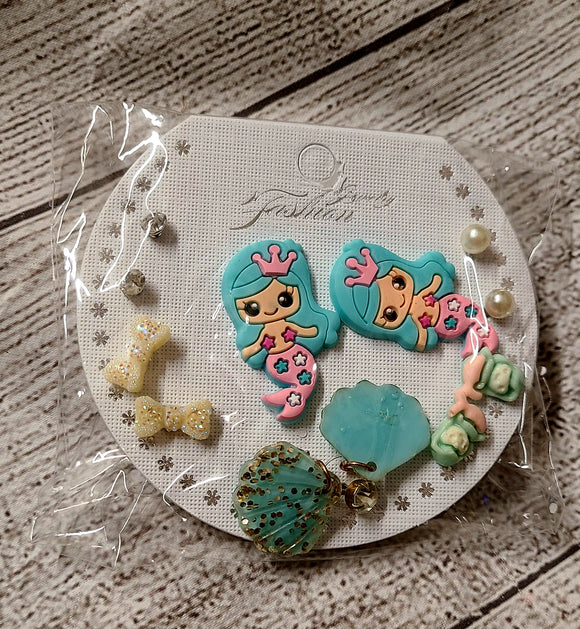 little girls mermaid earrings