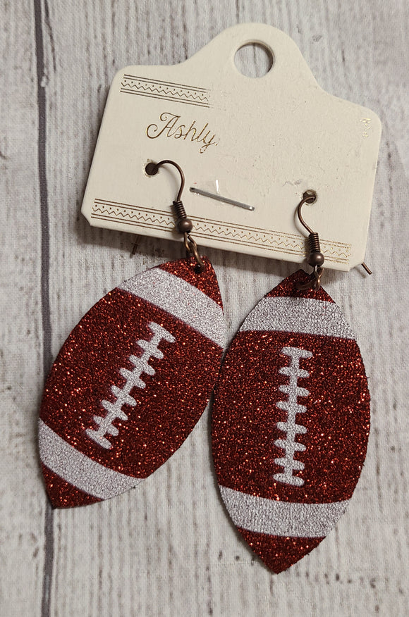 football earring- game day