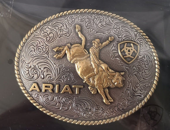 ariat bullrider belt buckle a37056