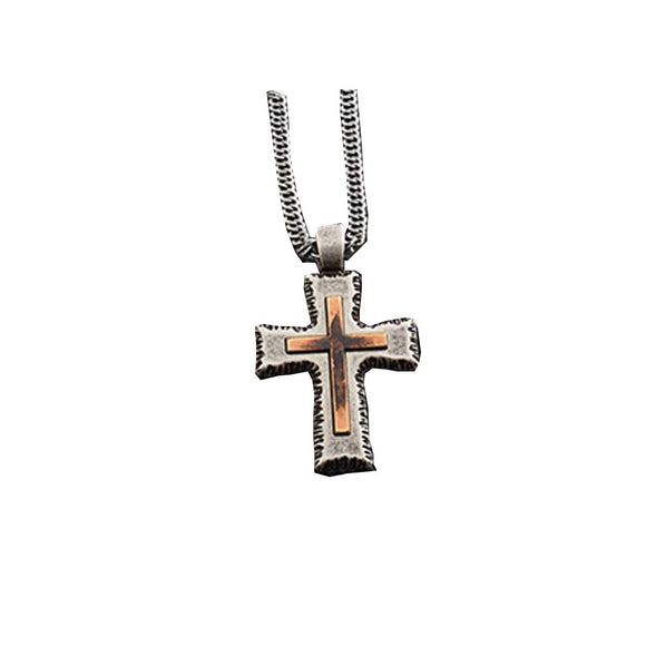 TWISTER MEN'S INLAYED CROSS NECKLACE
32162