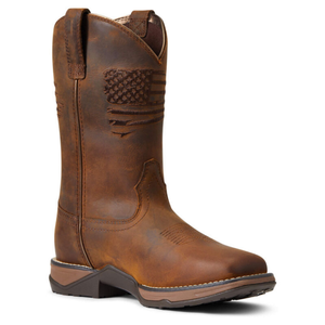 WATERPROOF- Women's Anthem Patriot H2O Distressed Brown Boot by Ariat 10040369