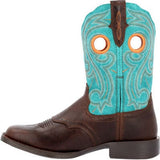 Durango Ladies Turquoise Leather Western Boots, DRD0446