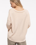 Ribbed pullover knit