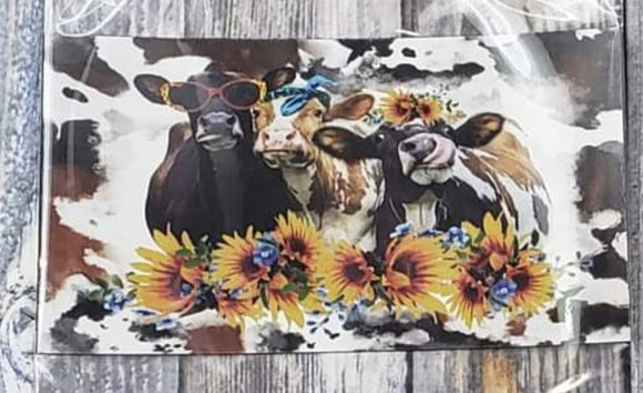 sunflower cow magnet