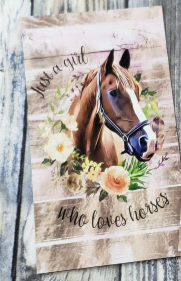 just a girl who loves horses magnet