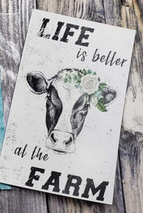 life is better on the farm magnet